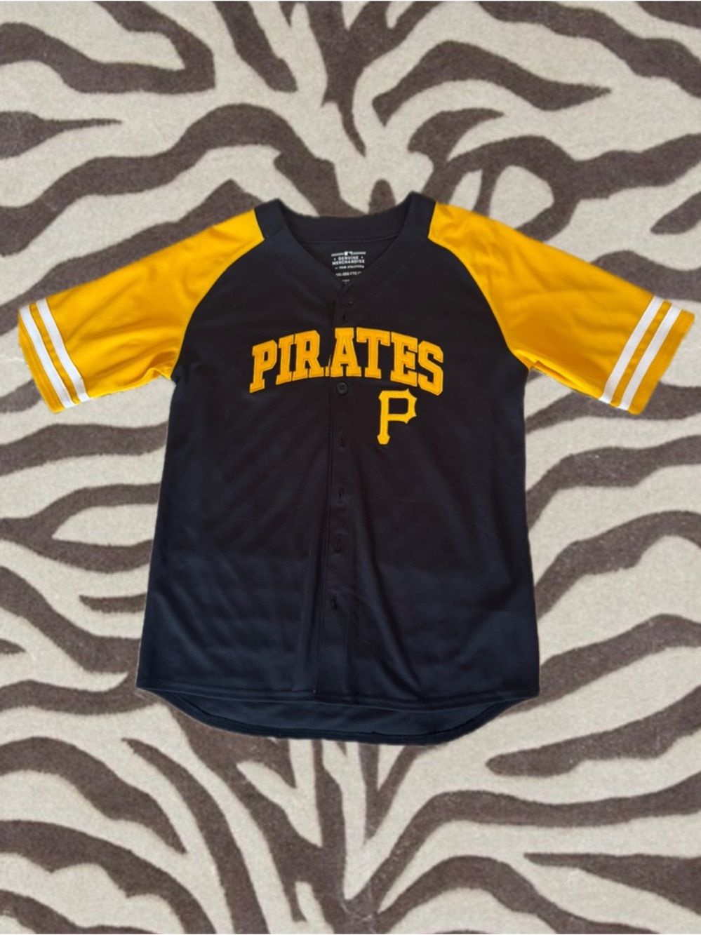 Genuine Merchandise Kids Pirates Baseball Jersey - Black & Gold